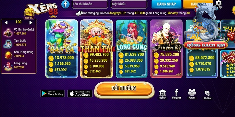 88 Xeng - Cổng game hấp dẫn đẳng cấp quốc tế