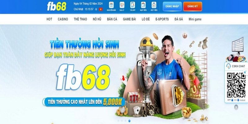 Hướng dẫn các bước đăng nhập đơn giản tại fb68
