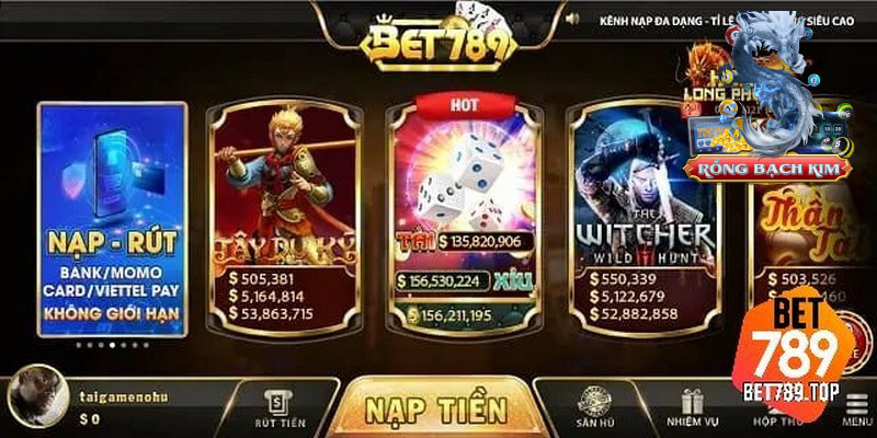 Vô số sảnh chơi đang chào đón anh em tại Bet789